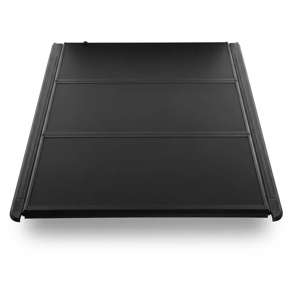 Black hard tri-fold tonneau cover